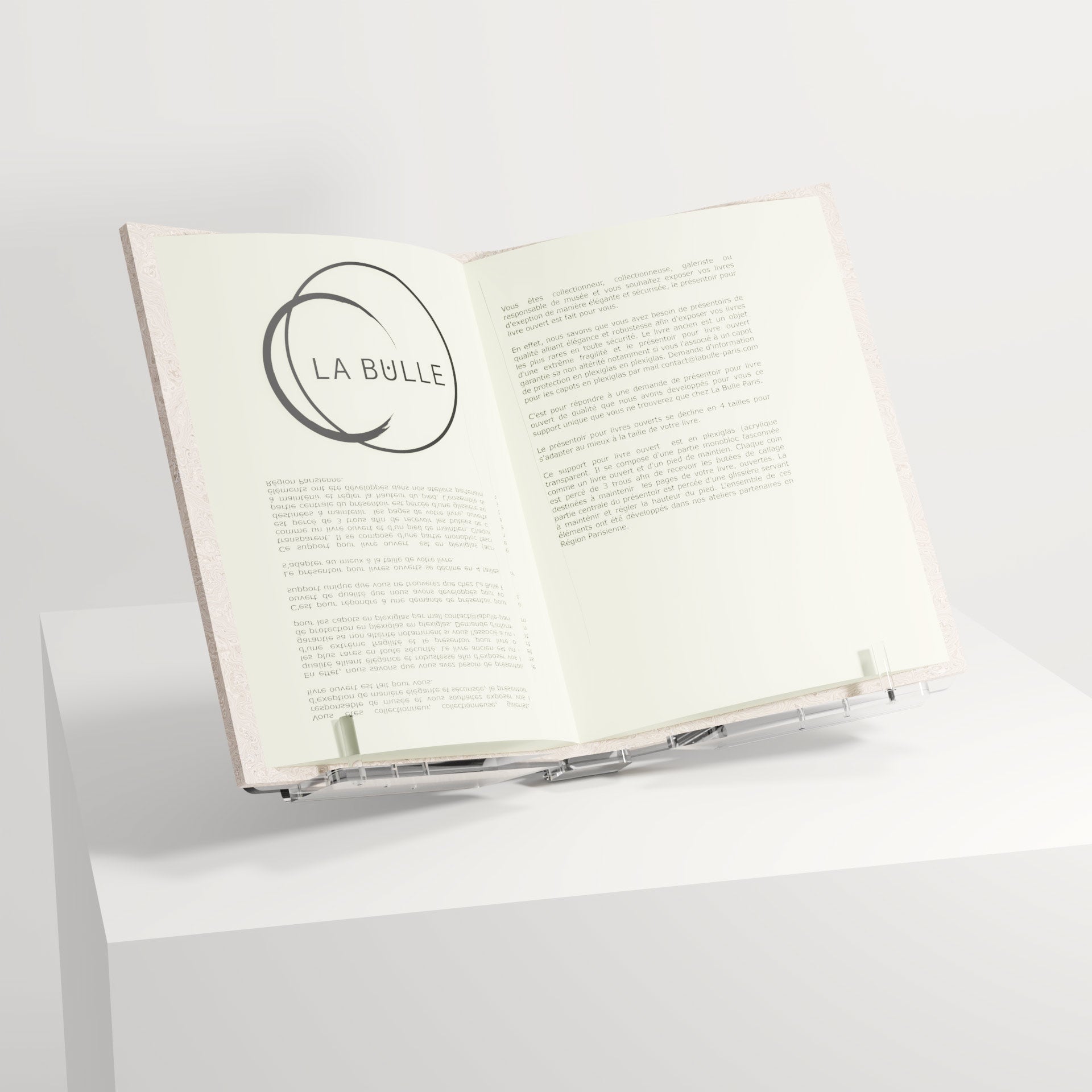 Présentoirs en Plexiglas, Acier, Bois pour Livres