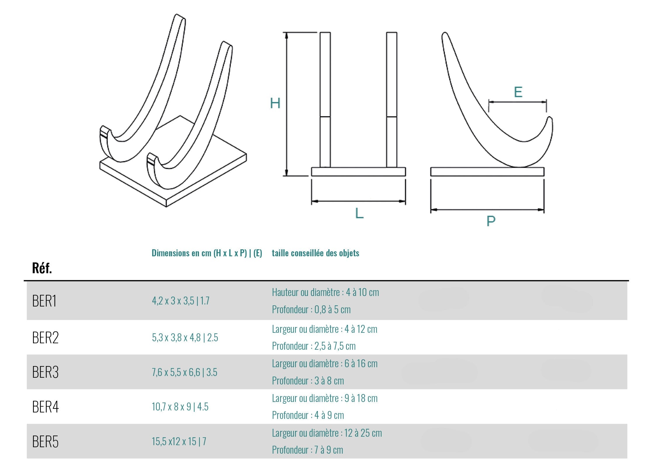 Plexiglas display - Cradle - BER1