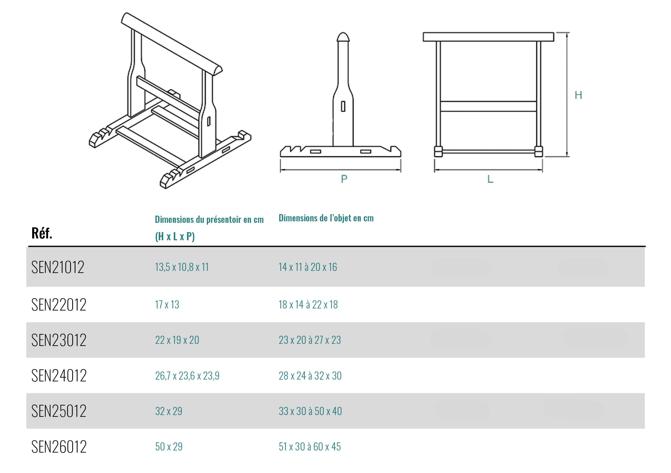 Présentoir en Bois pour Tableaux & Livres ⎸ Format 21012