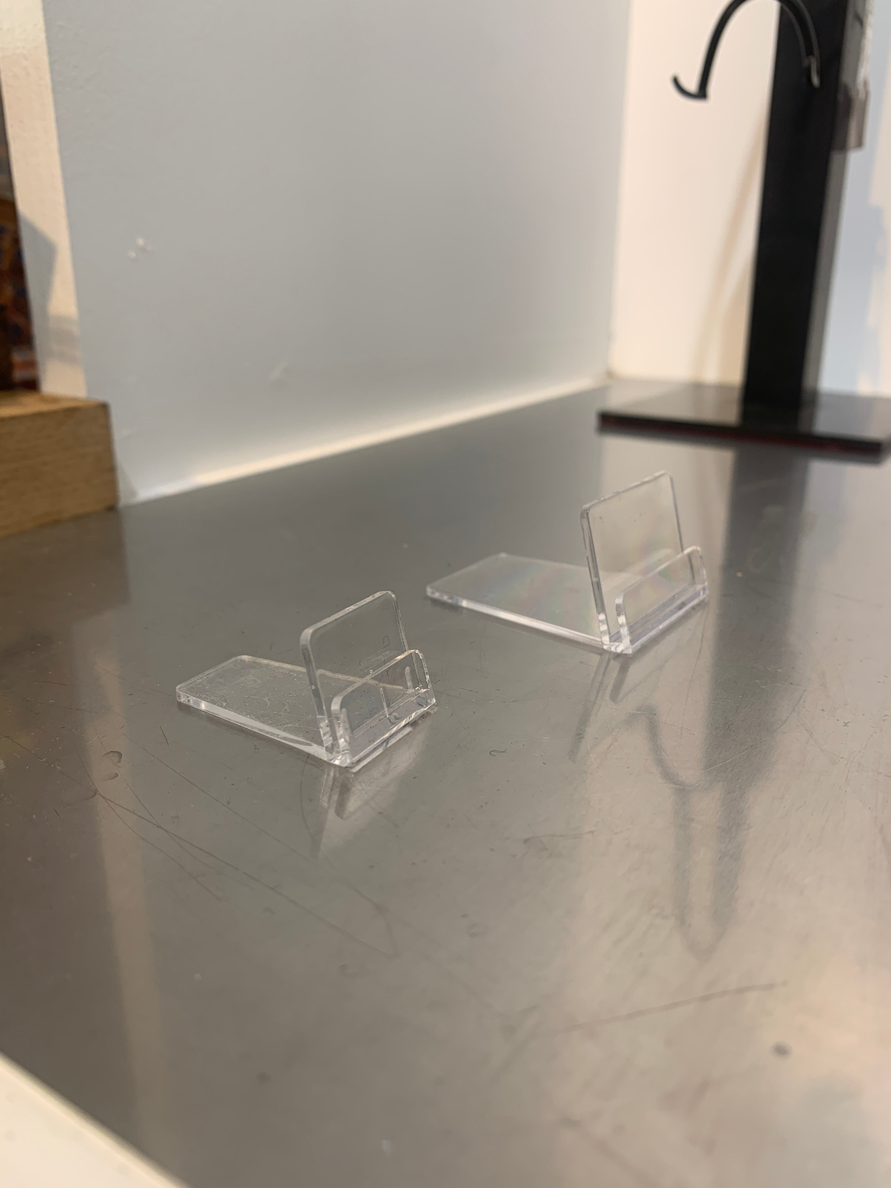 Porte étiquettes en plexiglas - lot de 20 pièces