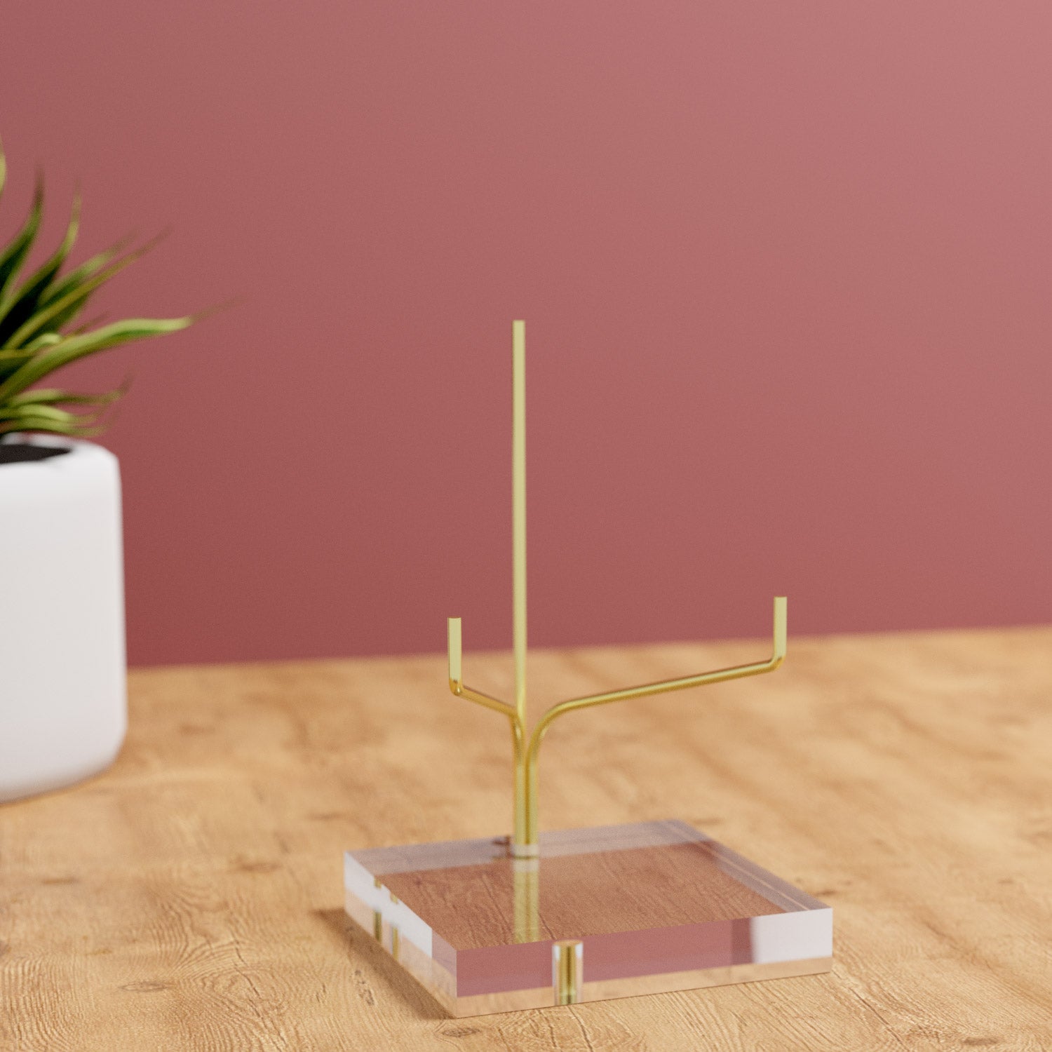 Ausstellungsständer aus Plexiglas und Messing