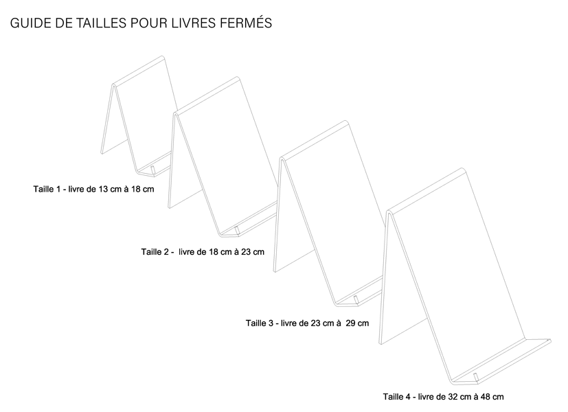 Présentoir en Plexiglas pour Livres fermés ⎸  Supports livres fermés