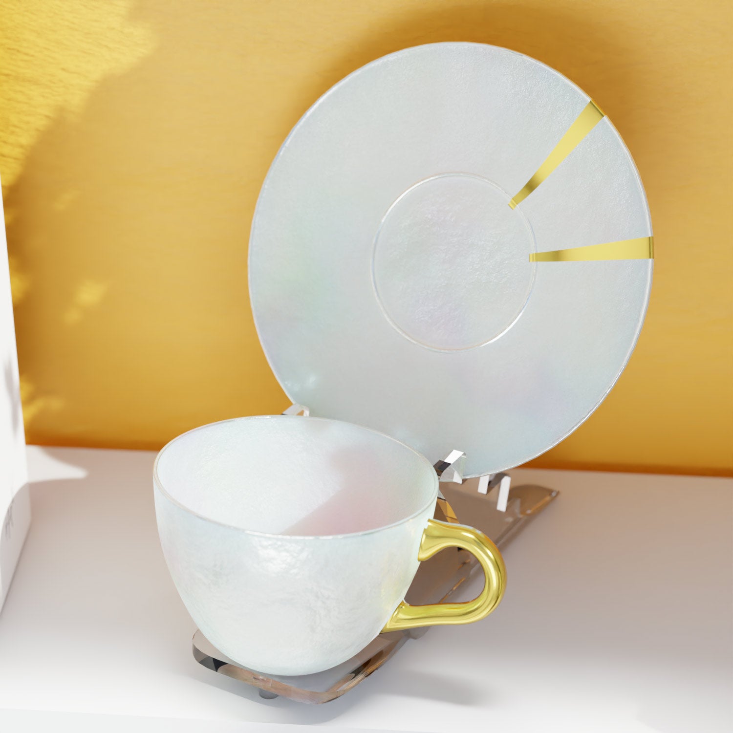 Plexiglas Display Stand for Saucer & Cup - Large