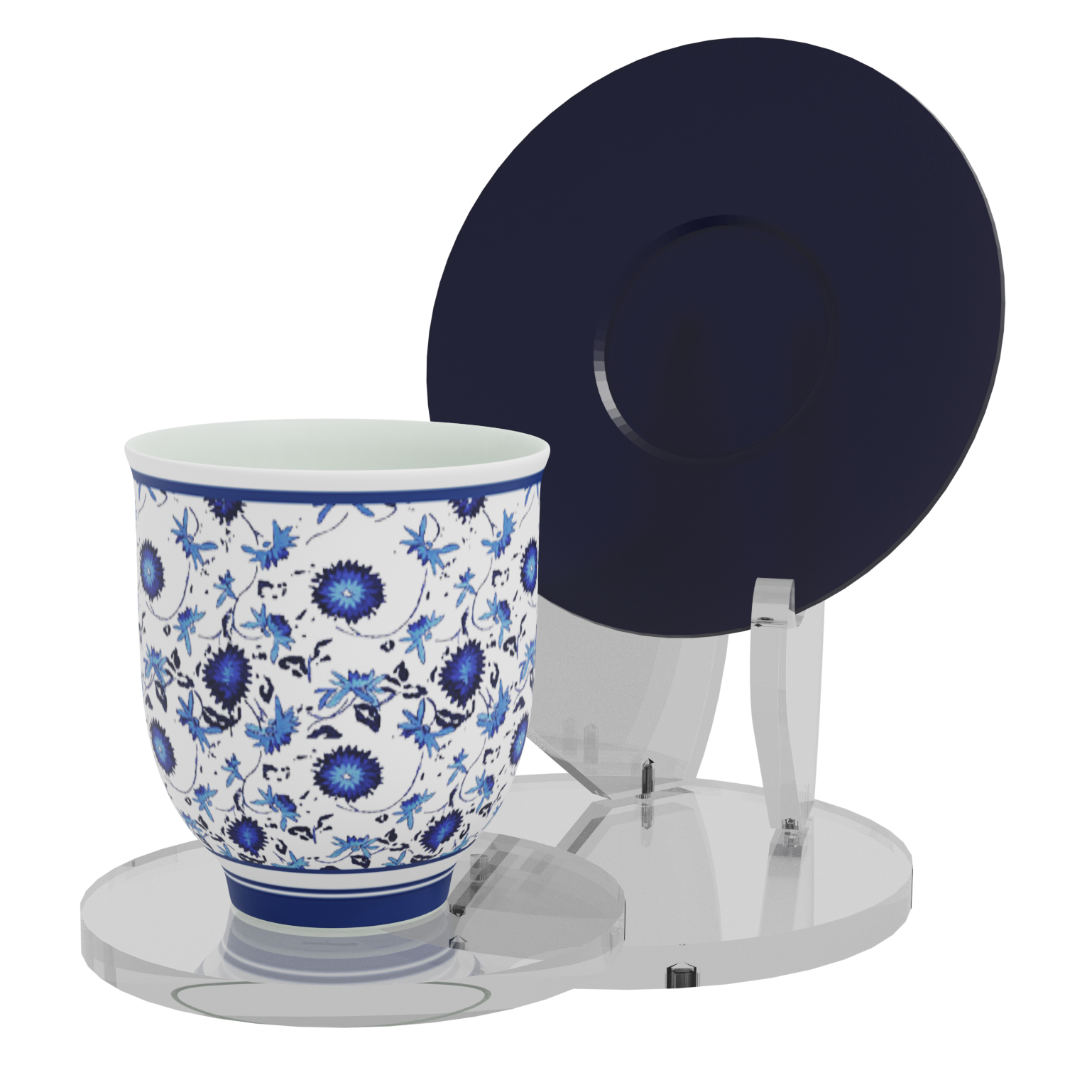 Présentoir en plexiglas  pour Soucoupe & Tasse