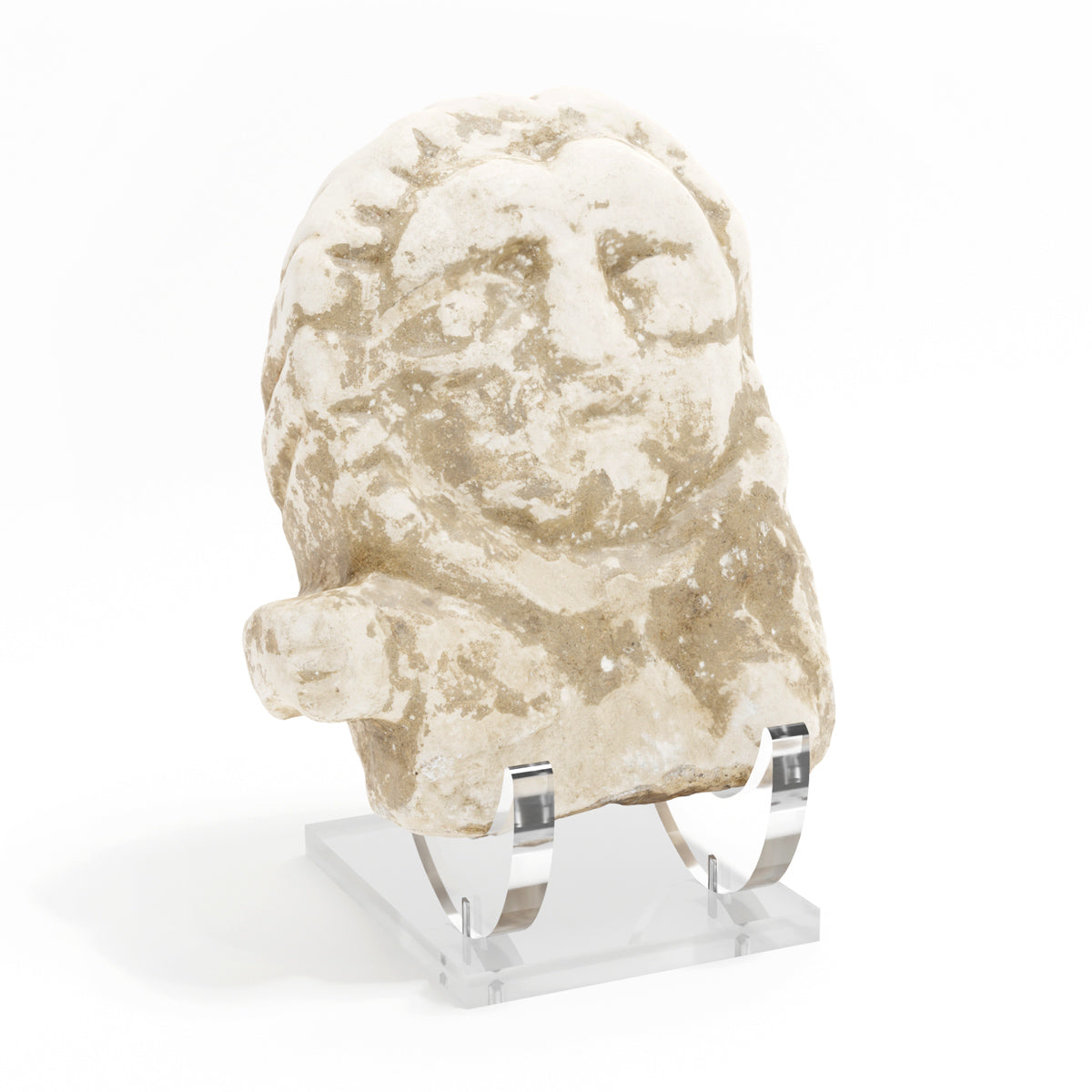 presentir en plexiglas pour archeologie sur fond blanc