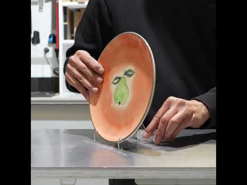 Présentoir Plexiglas pour Assiette - Bras Réglable