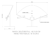Présentoir Plexiglas pour éventail 