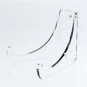 Présentoir Plexiglas pour assiette, Présentation inclinée