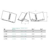 Présentoir plexiglas livre ouvert (LUTMR3)