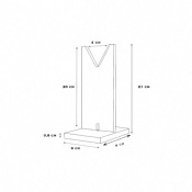 Présentoir Plexiglas pour Lames V4- Hauteur 20 cm 