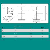 Présentoir plexiglas muti plateaux - Diamètre des plateaux 6cm Hauteur de tige 16cm