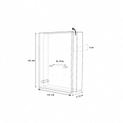 Présentoir Plexiglas pour Pièces de monnaie de 7 à 8 cm 