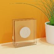 Présentoir Plexiglas pour Pièces de monnaie de 7 à 8 cm 
