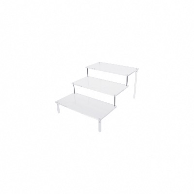 Escalier de Présentation en Plexiglas - 3 niveaux de 20 x 10 cm