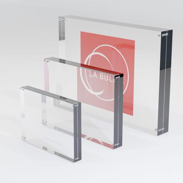 Cadre photo plexiglas, fermeture magnétique - Les Grands Formats 