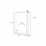 Présentoir plexiglas NUM 911- Diamètre de la pièce de 6 à 7 cm 