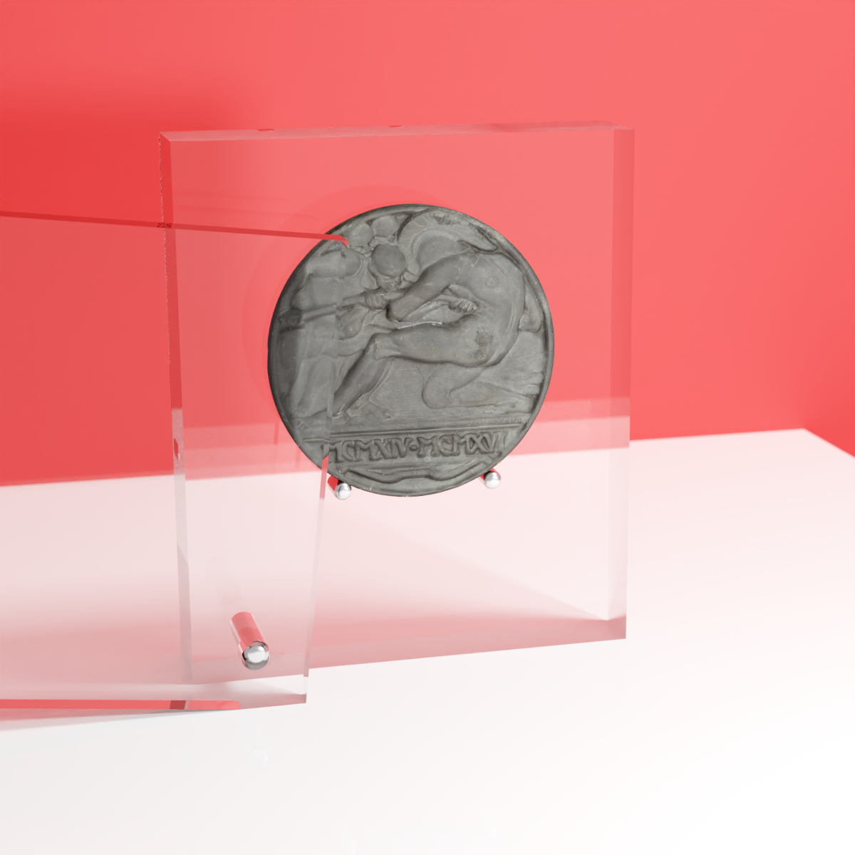 Présentoirs en plexiglas pour monnaies et médailles de collection