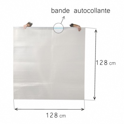 5 POCHETTES BULLE - 128x128 cm 