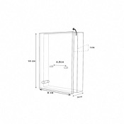 Présentoir plexiglas NUM810 - Diamètre de la pièce de 5 à 6 cm 