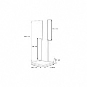 Présentoir Plexiglas pour Masque  - Hauteur du masque 20 & 38 cm 