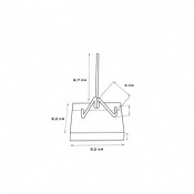 Présentoir plexiglas et laiton 