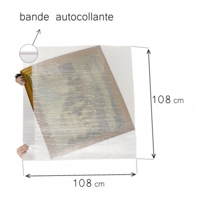 5 POCHETTES BULLE - 108x108 cm 