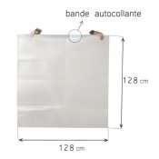 5 POCHETTES BULLE - 128x128 cm 
