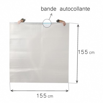 5 POCHETTES BULLE - 155x155cm 