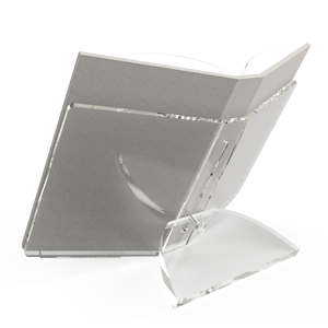 Support de Livre Ouvert Transparent, Présentoir de Livre Ouvert en  Acrylique Support de Lecture pour Livres, Bible:JU