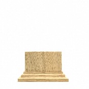 Socle de prsentation en bois massif -BD3
