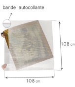 5 POCHETTES BULLE - 108x108 cm 