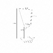 Présentoir acier pour masque - petit format base carrée 