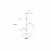 Présentoir multi-plateaux - Diamètre des plateaux 7cm  hauteur de la tige 25cm