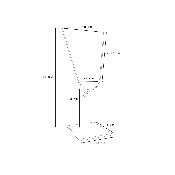 Présentoir pour masque - acier petit format base rectangle 