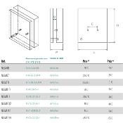 Présentoir plexiglas NUM810 - Diamètre de la pièce de 5 à 6 cm 