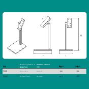 Présentoir plexiglas pour couteaux de 10cm à 20cm - Sum1