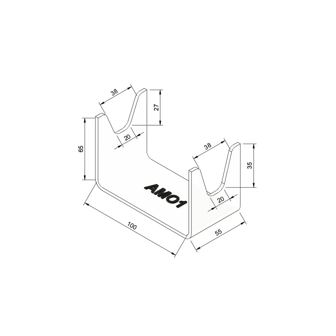 Présentoir plexiglas arme de collection - AMO1