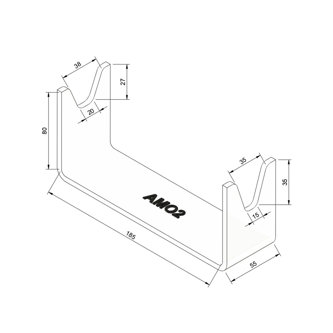 Présentoir  plexiglas armes de collection - AMO2
