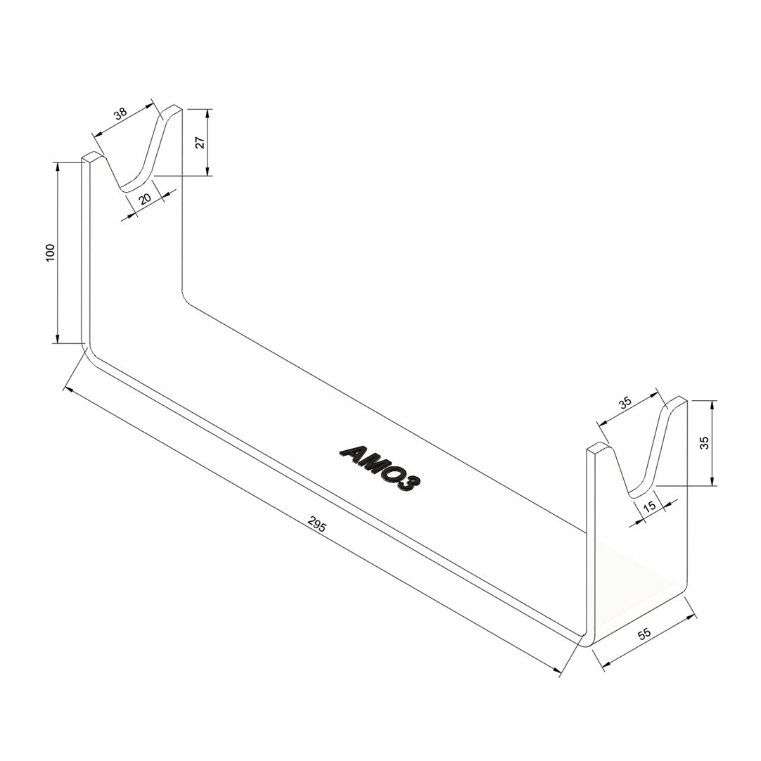 Présentoir plexiglas arme de collection - AMO3