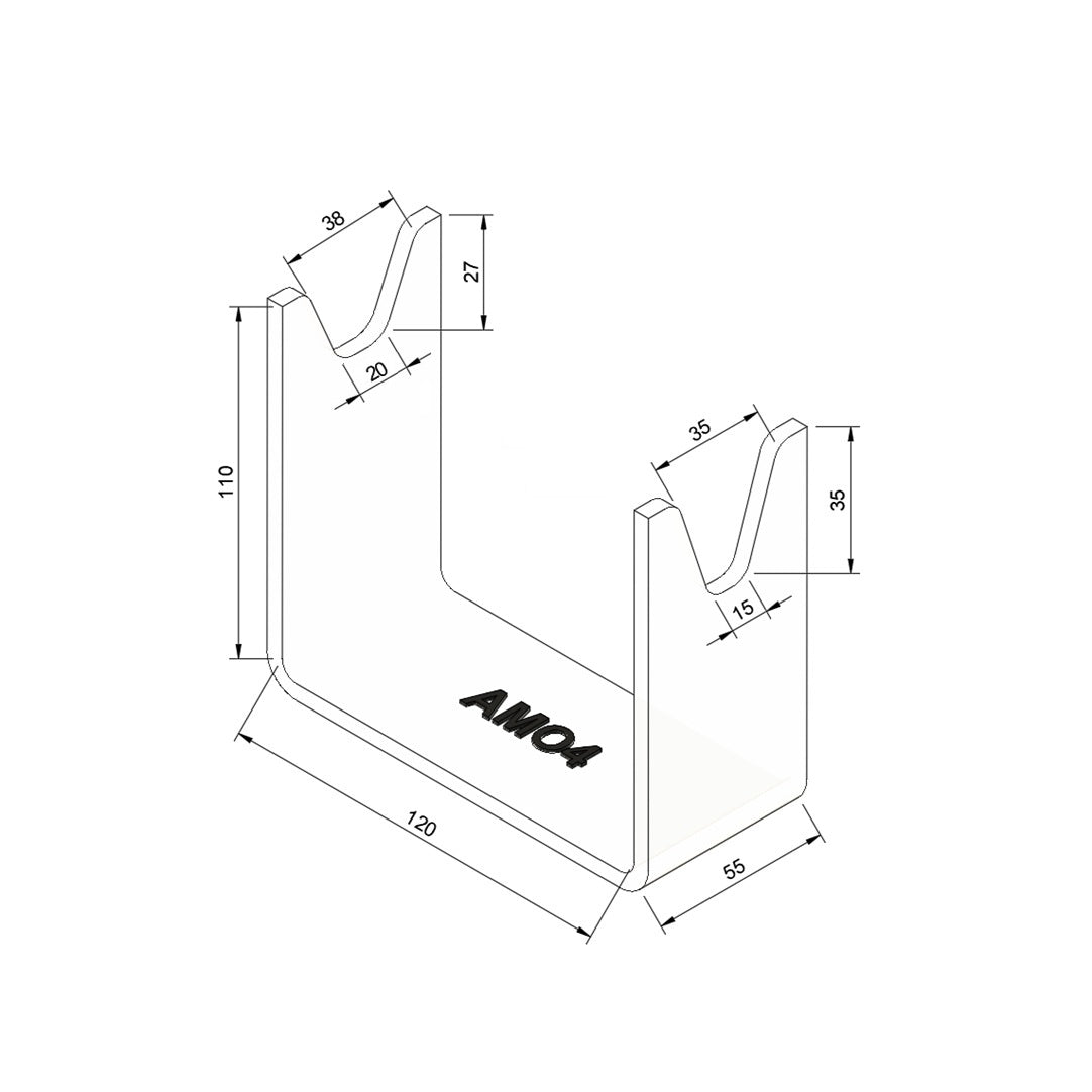 Présentoir plexiglas arme de collection - AMO4