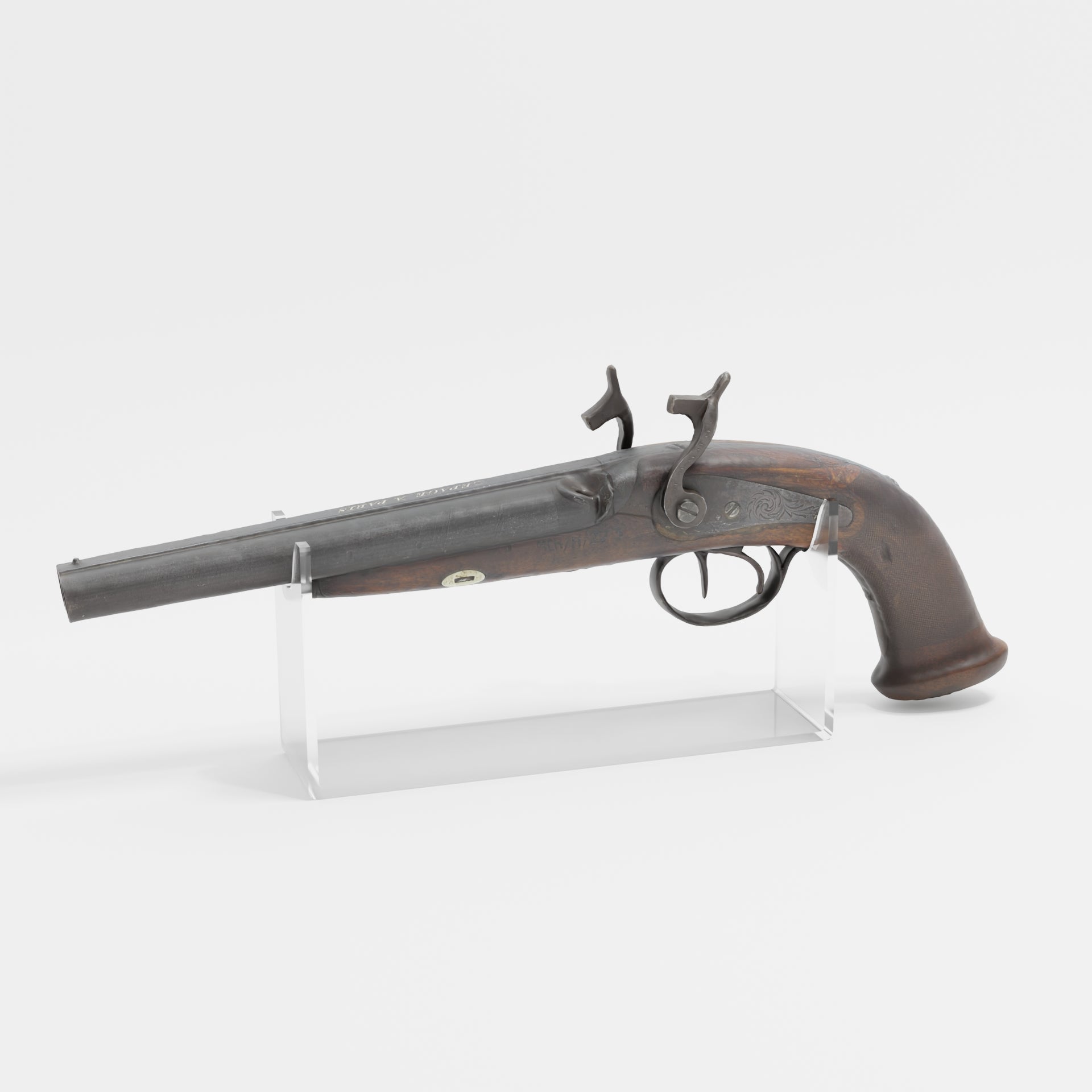 Plexiglas-Vitrine für Sammlerwaffen - AMO3