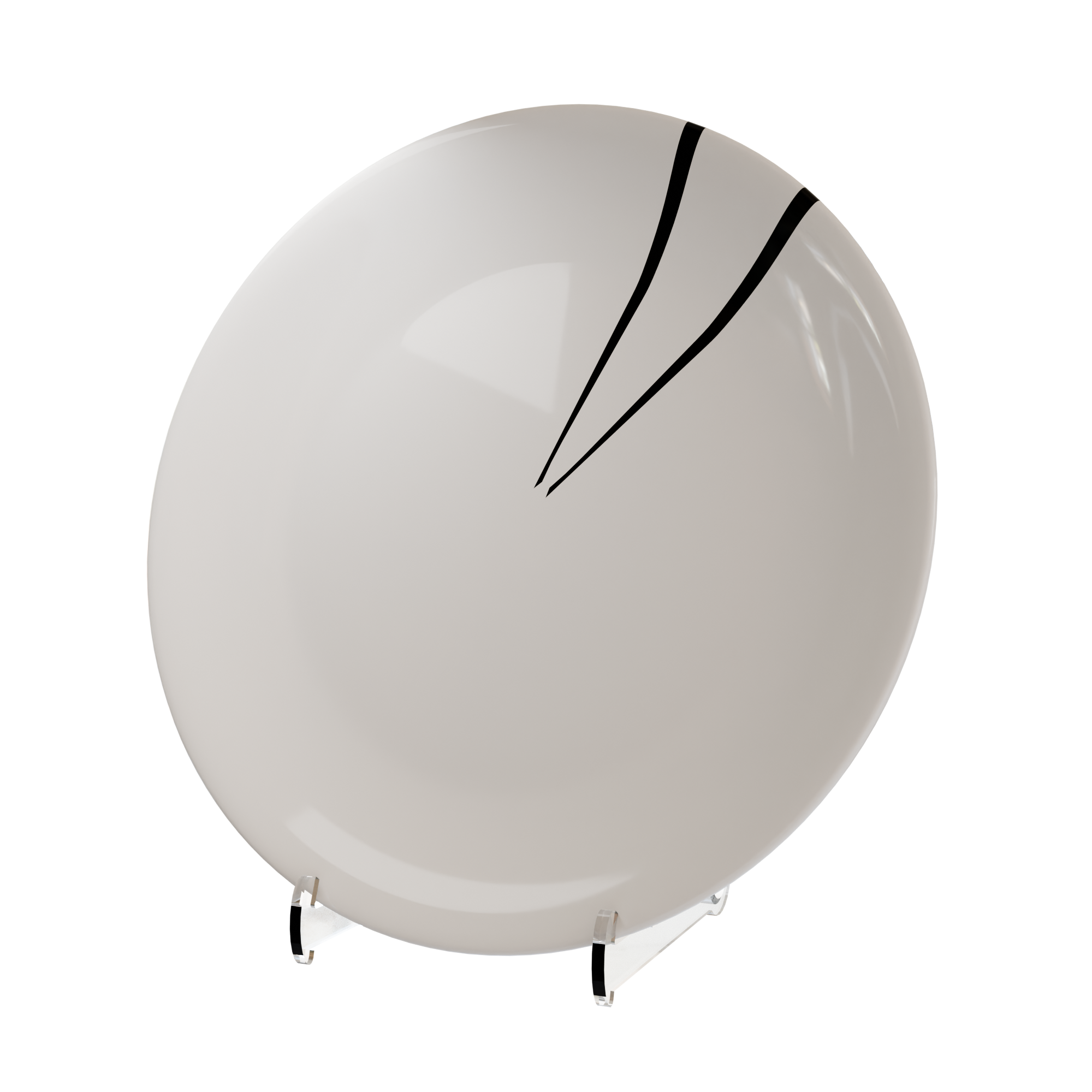 Présentoir Plexiglas pour Assiette - Bras Réglable