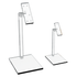 deux presentoirs en plexiglas avecaimants 
pour couteaux et lames sur fond blanc 