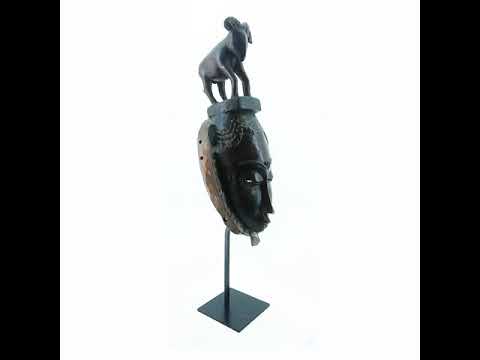 Steel Mask Display Stand - Large Format Rectangle Base
