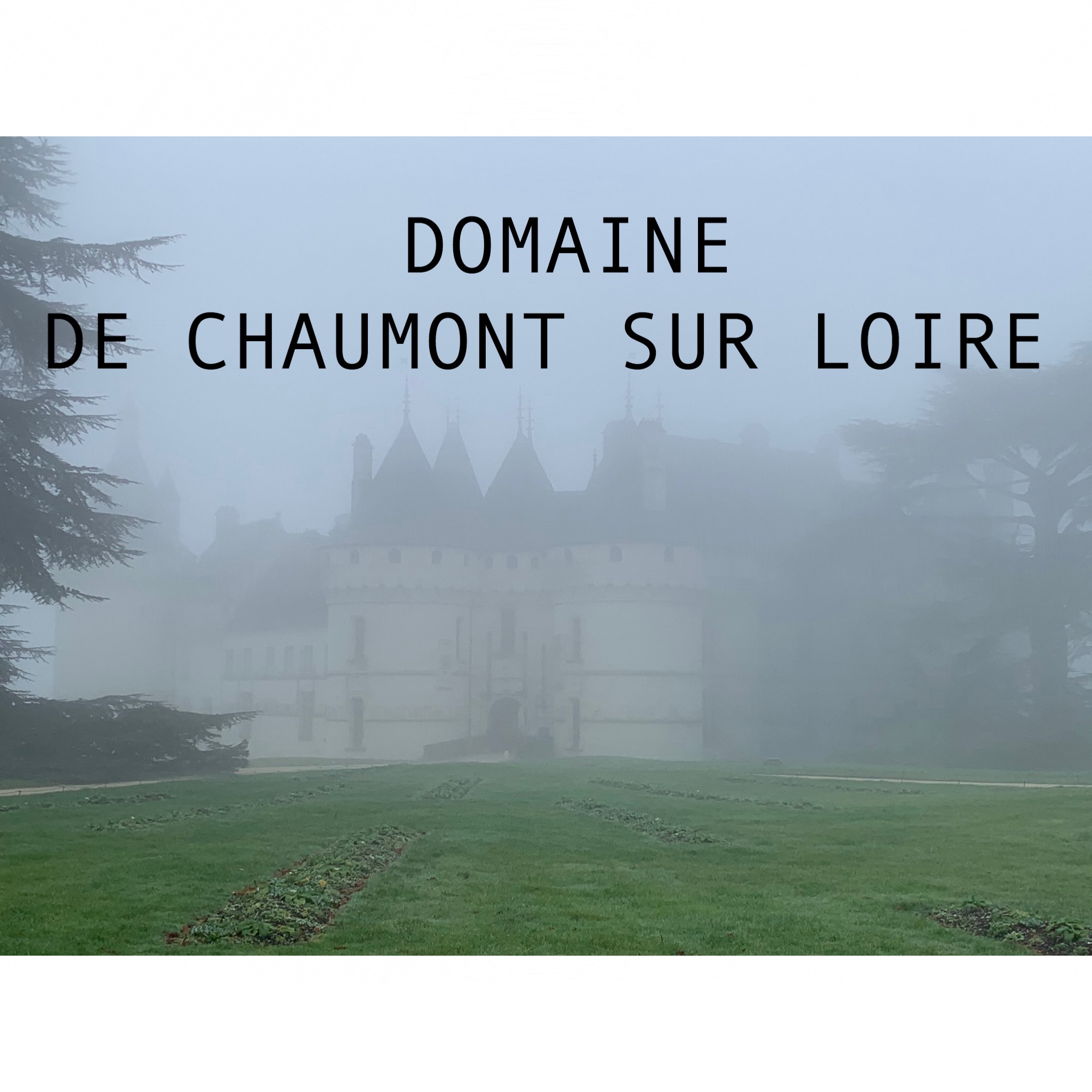 chateau de Chaumont sur Loire dans la brume 