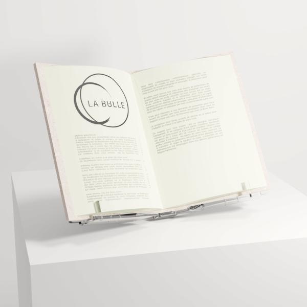 prsentoir pour livres ouverts en plexiglas 